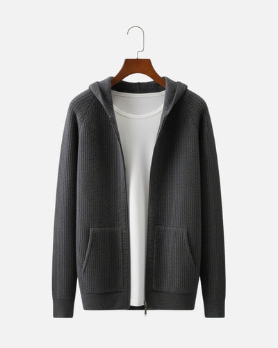 TQC – Premium Merinowollen Hoodie met Rits