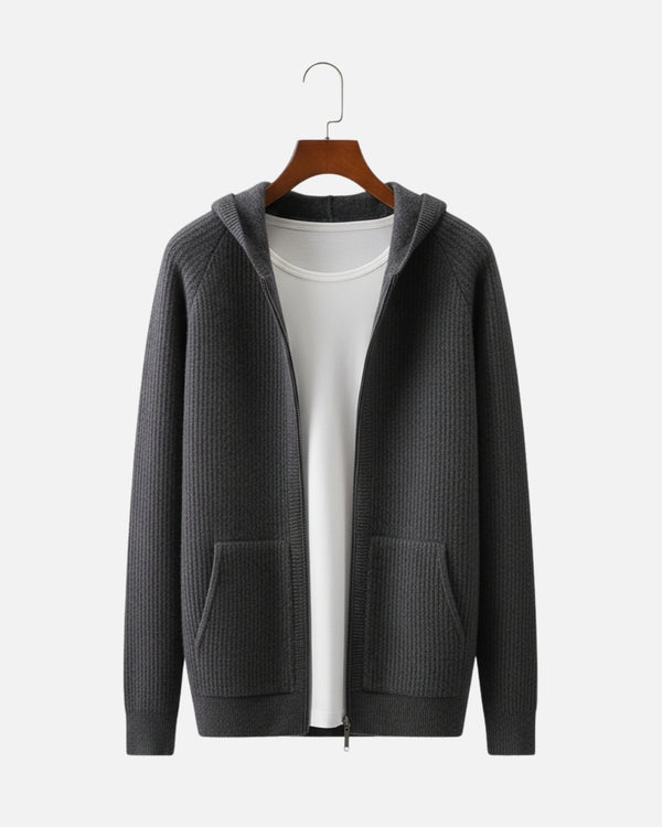 TQC – Premium Merinowollen Hoodie met Rits