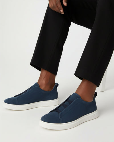 Suède Slip-On Sneaker - Navy
