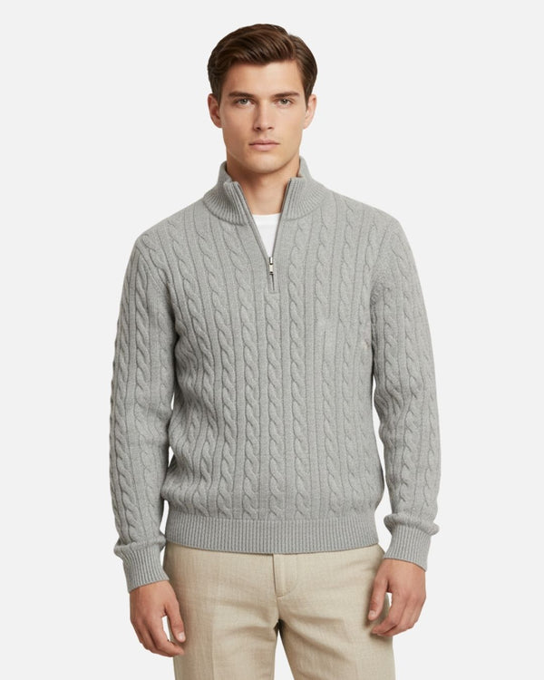 Toledo Half Zip Trui - Grijs