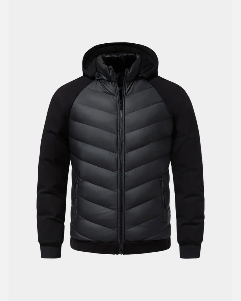 Zamora Gewatteerde Hybrid Jas - Zwart