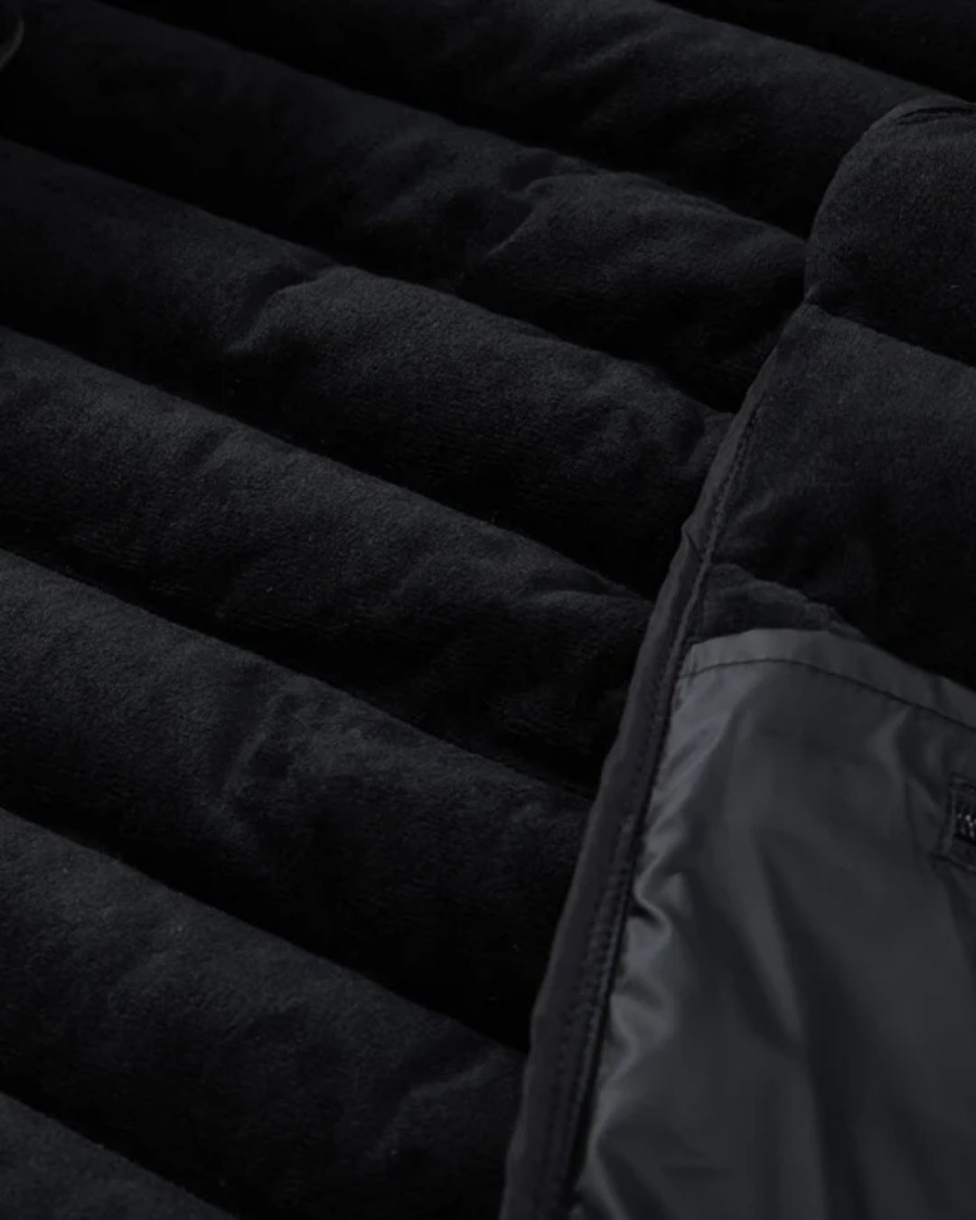 Zamora Gewatteerde Hybrid Jas - Zwart