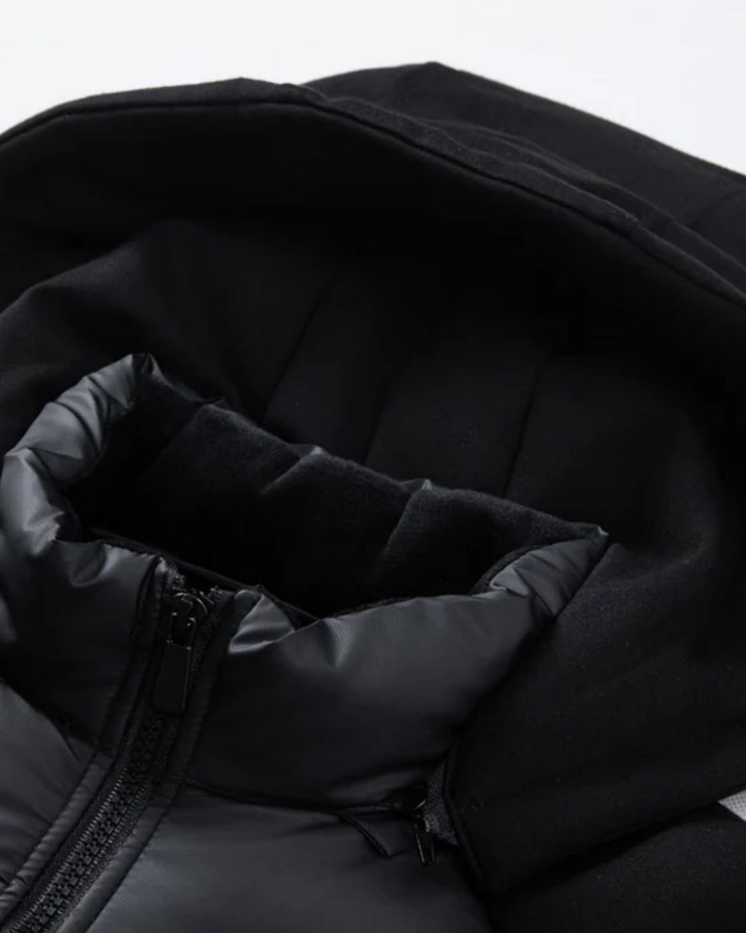 Zamora Gewatteerde Hybrid Jas - Zwart