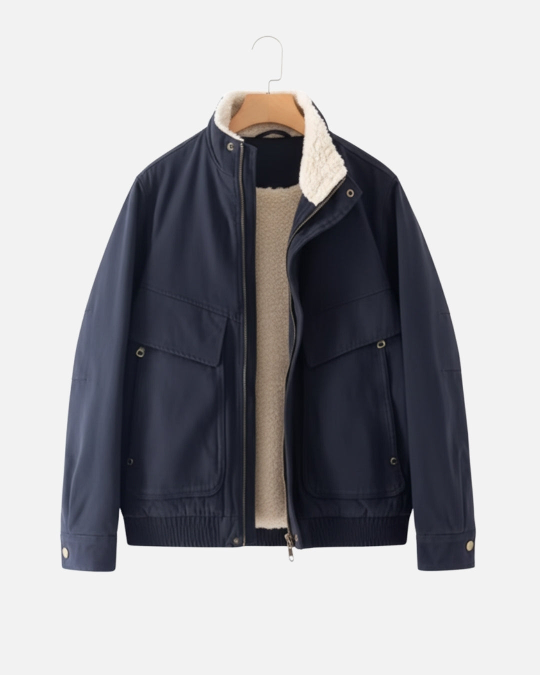 Bomberjack met Lamsvoering - Navy