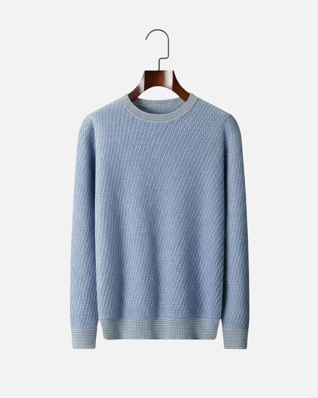Pure Kasjmier Knit Crewneck - Zeeblauw