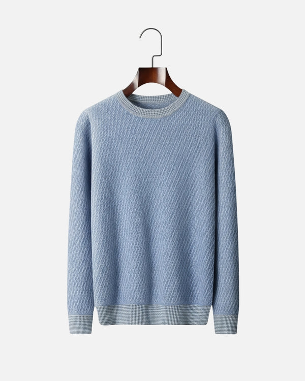 Pure Kasjmier Knit Crewneck - Zeeblauw