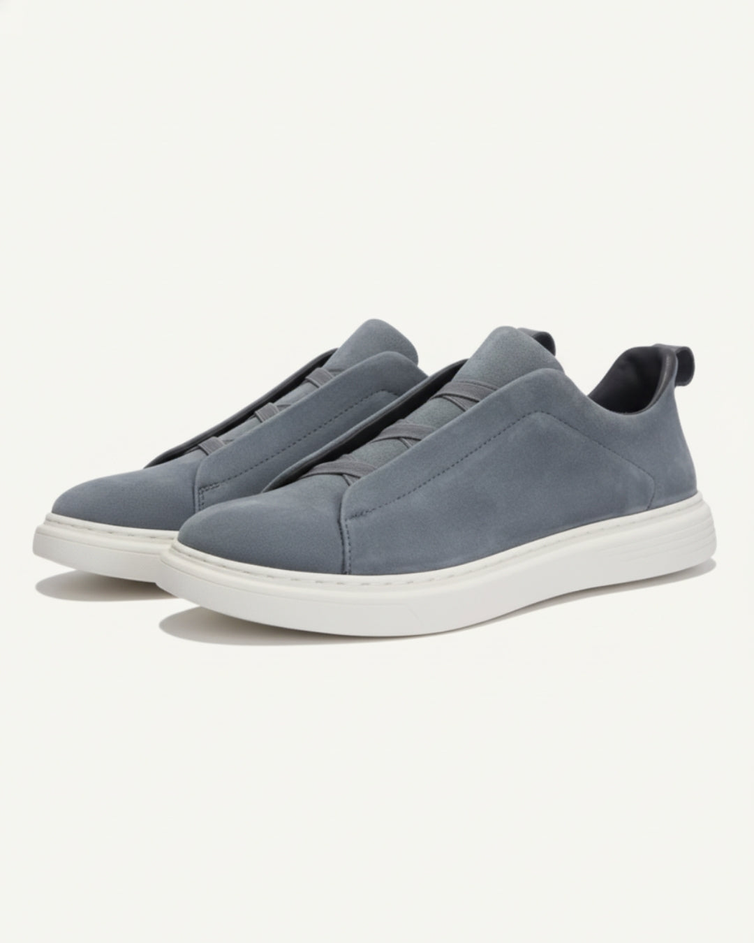 Suède Slip-On Sneaker - Staal