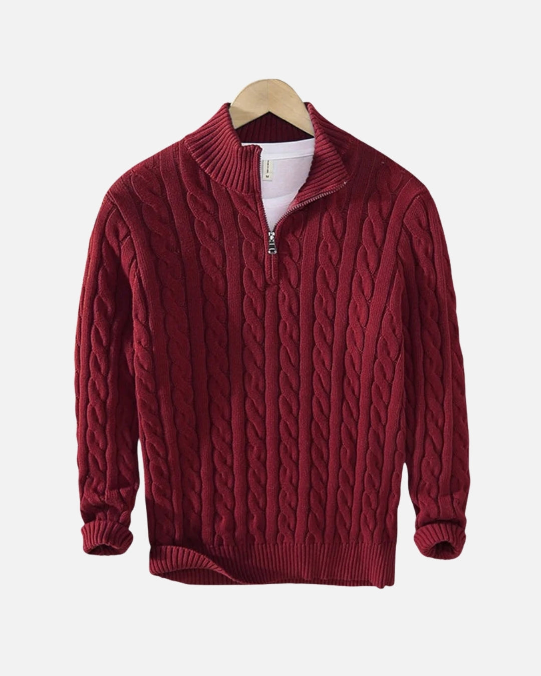 Toledo Half Zip Trui - Bordeaux